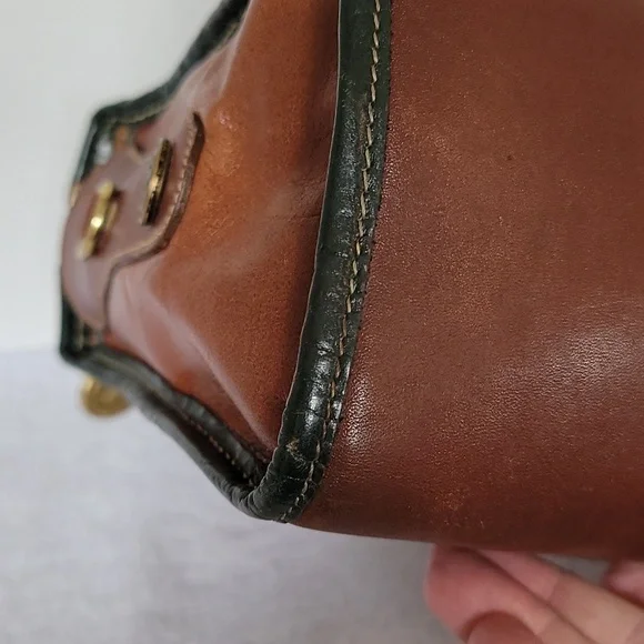 Brahmin vintage brown leather handbag - Picture 10 of 16